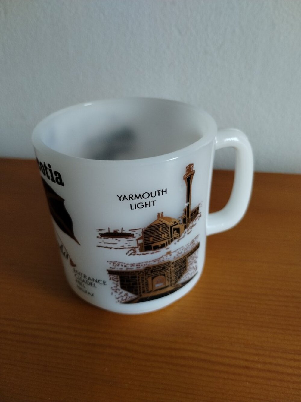 Vintage Gladbake Nova Scotia coffee mug
